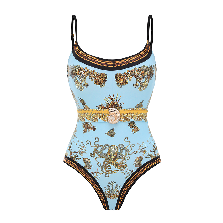 Marine Life Print Swimsuit set(s)