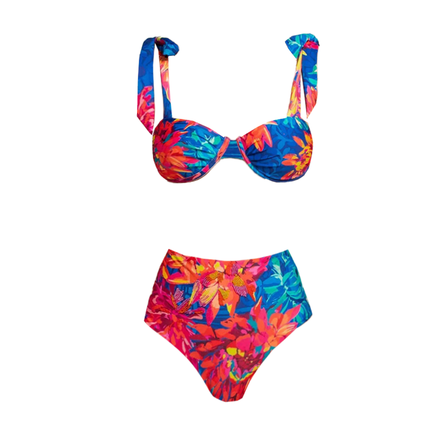 Push-Up Tie-shoulder Swimsuit Set(s)