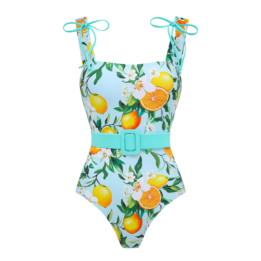 [Copy][Copy]Hollow out Peony Print Swimsuit Set(s)