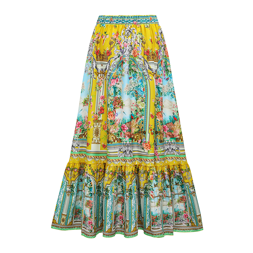 [Copy]Neckband Peony Print Swimsuit Set(s)