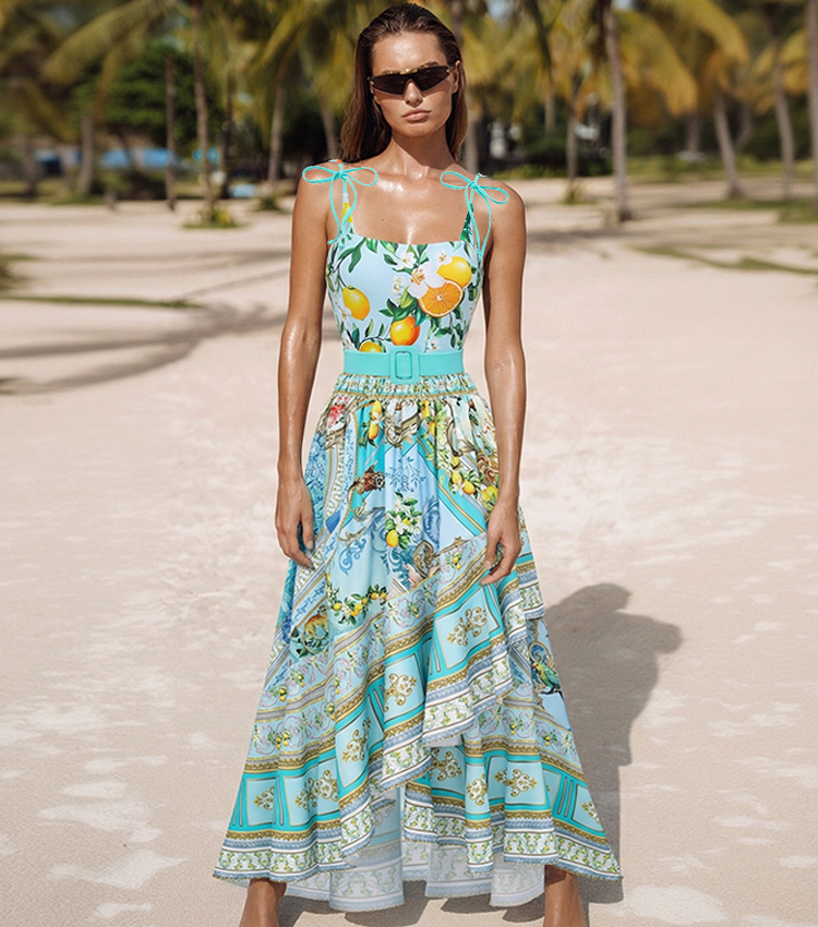 [Copy][Copy]Hollow out Peony Print Swimsuit Set(s)