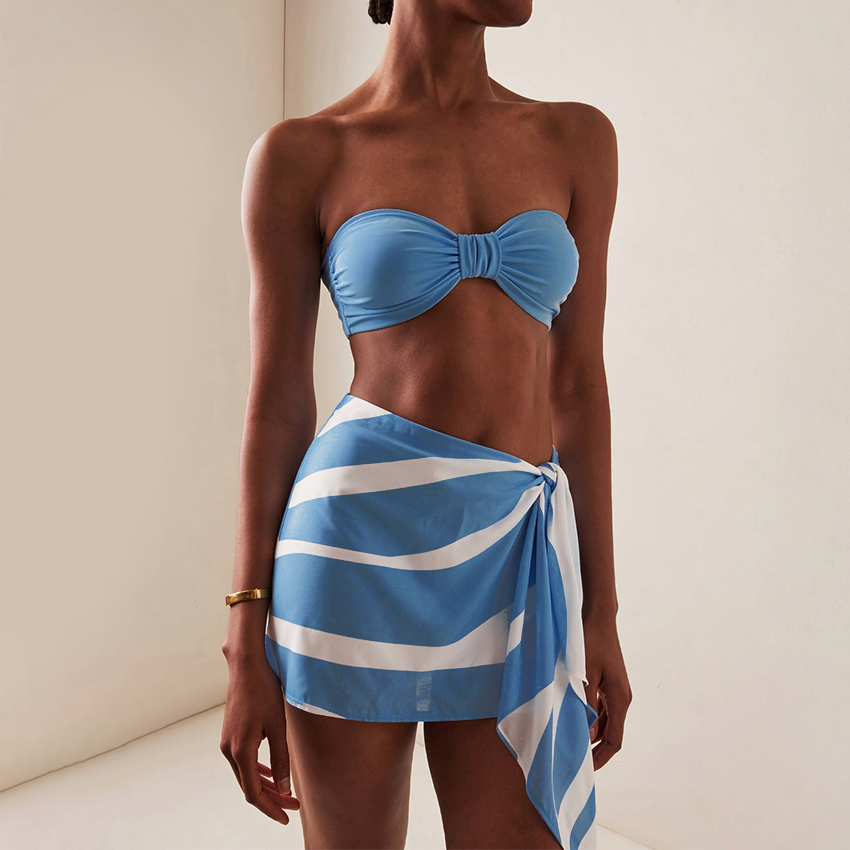 Detachable Shoulder Strap Bikini Swimsuit Set(s)