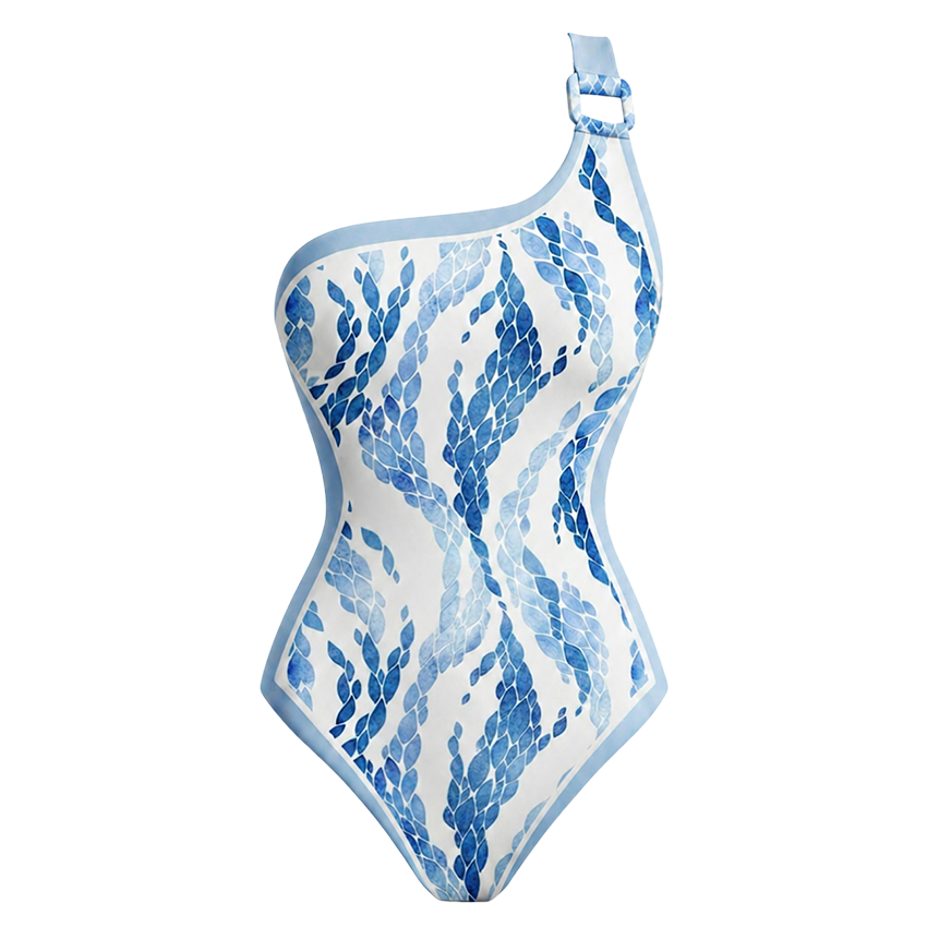 [Copy]Adjustable Shoulder Strap Floral Print Swimsuit Set(s)
