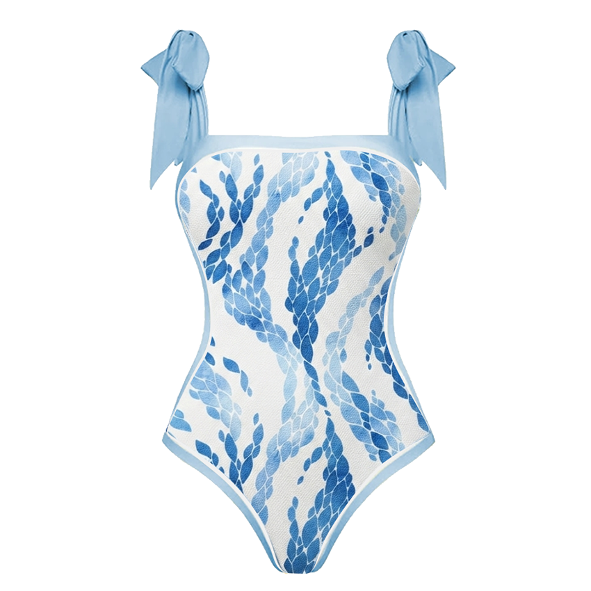 [Copy]Adjustable Shoulder Strap Floral Print Swimsuit Set(s)