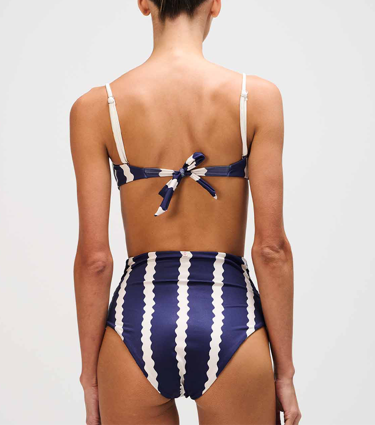 Push-Up Wavy Stripes Swimsuit Set(s)