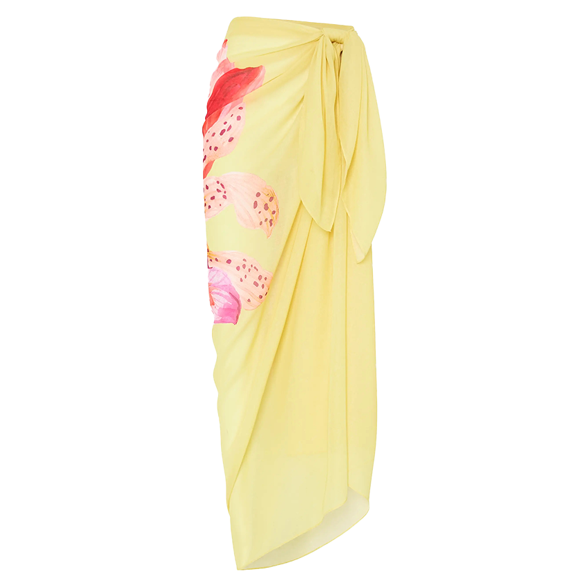 Yellow Lily Print Swimsuit set(s)