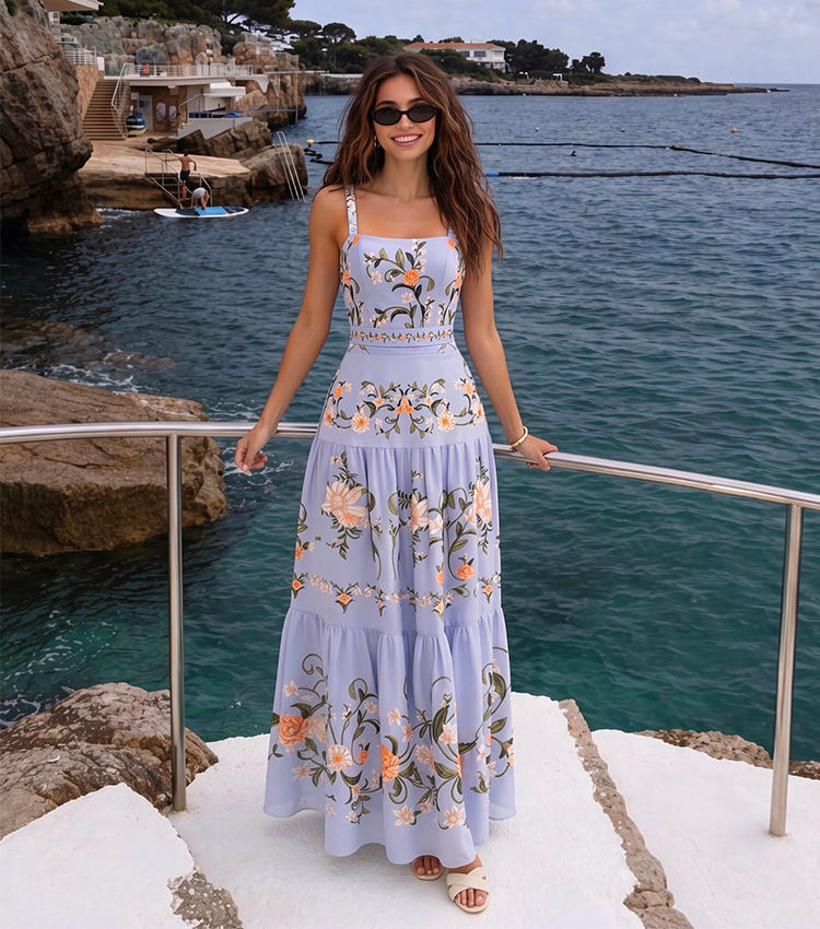 Adjustable Shoulder Strap Floral Print Swimsuit Set(s)