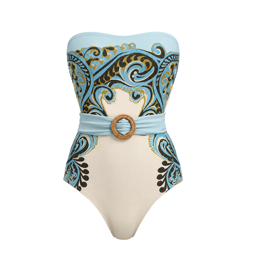 Bandeau Natalia printed Swimsuit Set(s)