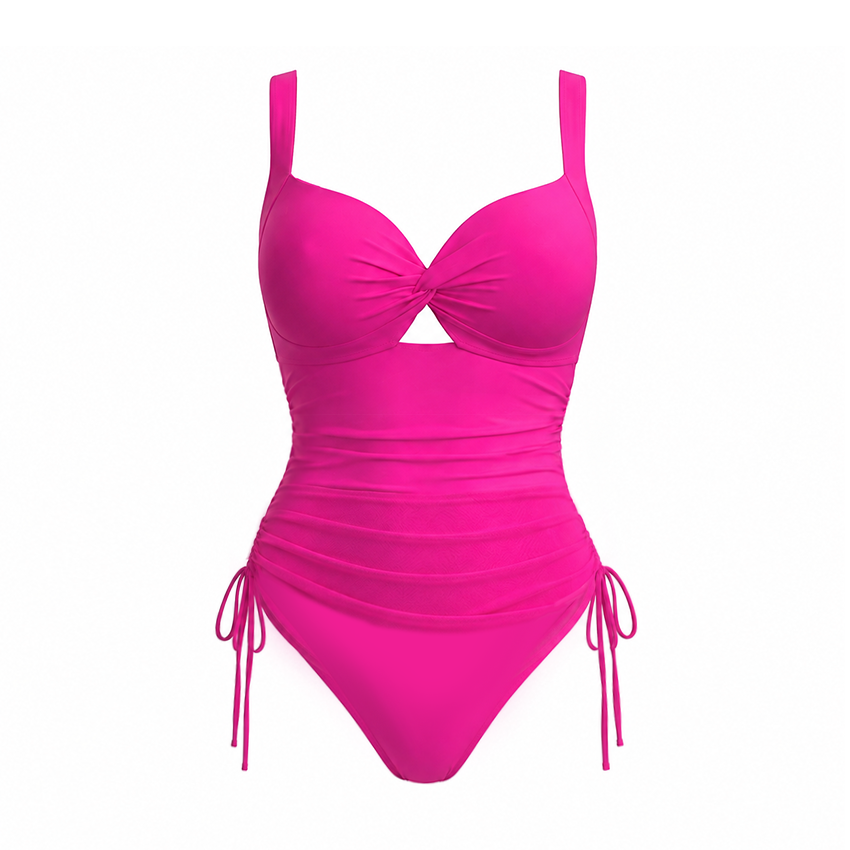  Detachable-Strap Miami Blossom Print Swimsuit Set(s)
