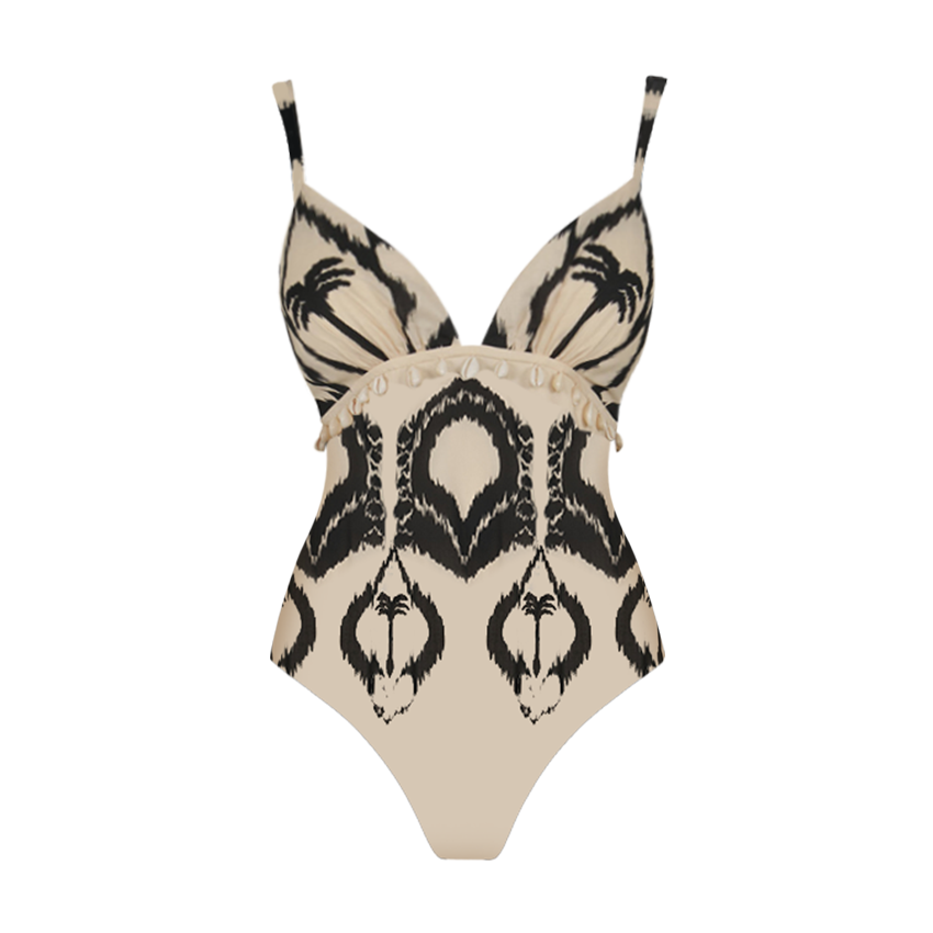 [Copy][Copy]V Neck Printed Swimsuit Set(s)