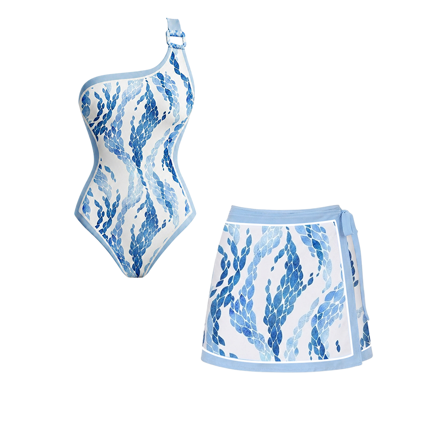 [Copy]Adjustable Shoulder Strap Floral Print Swimsuit Set(s)
