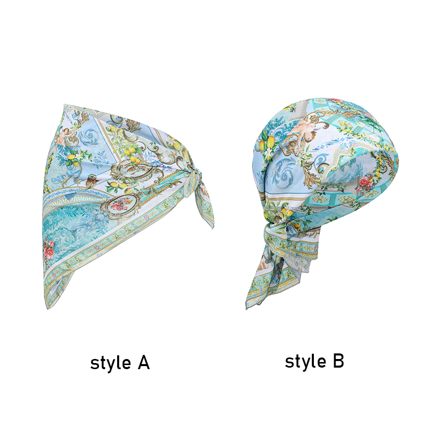 [Copy]Bougainville Print Square Scarf