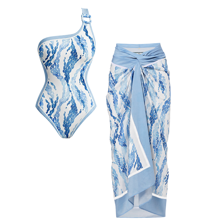 [Copy]Adjustable Shoulder Strap Floral Print Swimsuit Set(s)