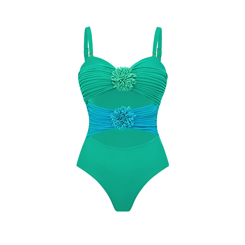 Bandeau 3D Flower Swimsuit Set(s)