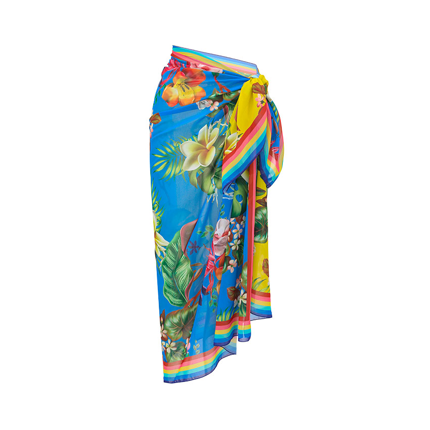 V Neck Color Block PrintedSwimsuit Set(s)