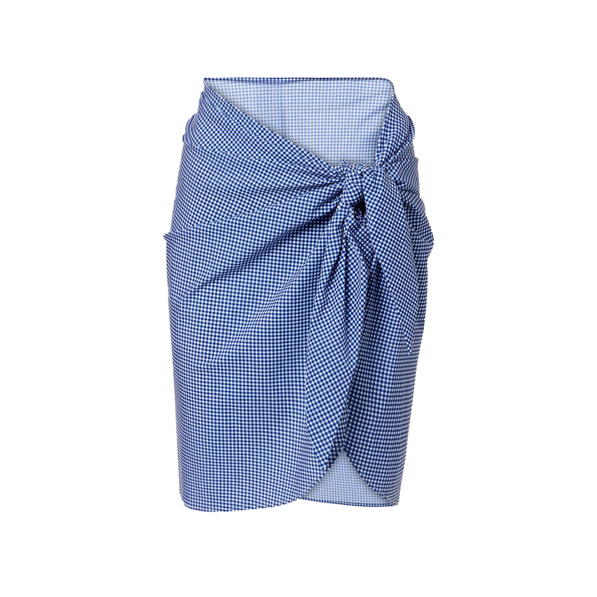 Bandeau Gingham Print Swimsuit Set(s)
