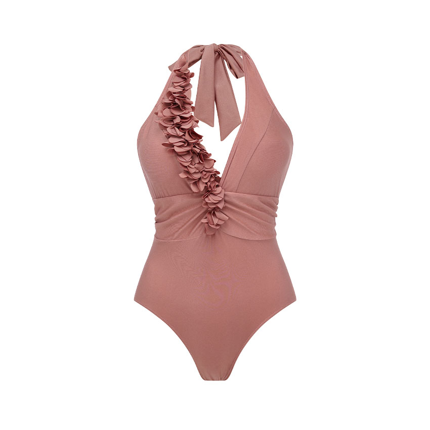 Halter 3D Flower Swimsuit Set(s)