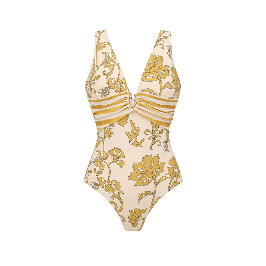 V Neck Printed Swimsuit Set(s)