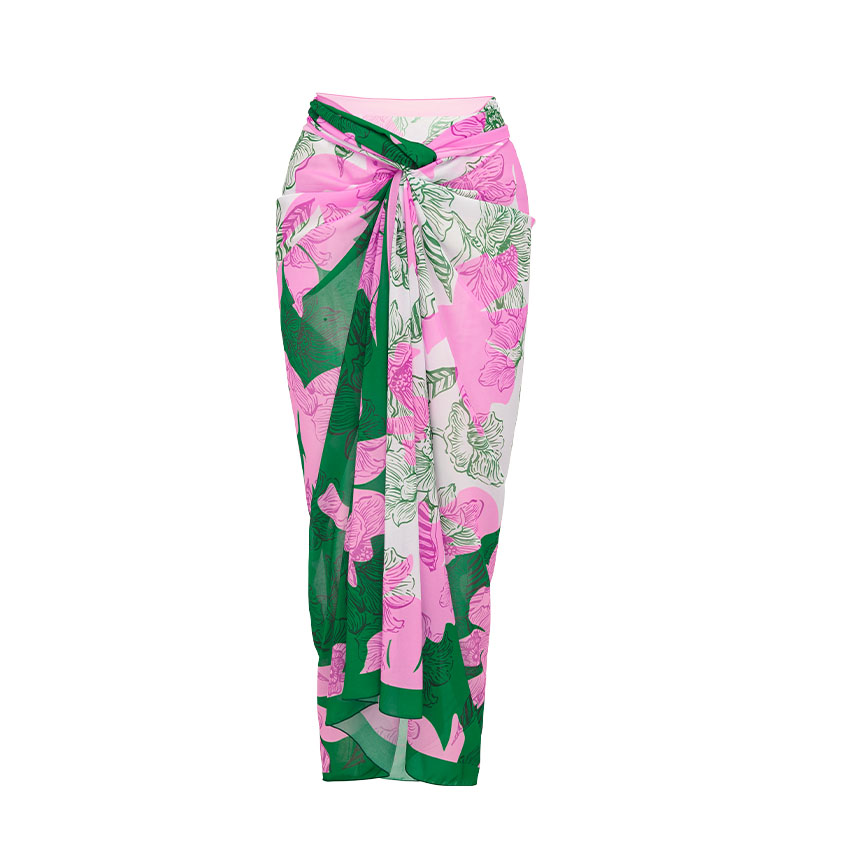 Zipper Printed Long Sleeve Rashguard Swimsuit Set(s)