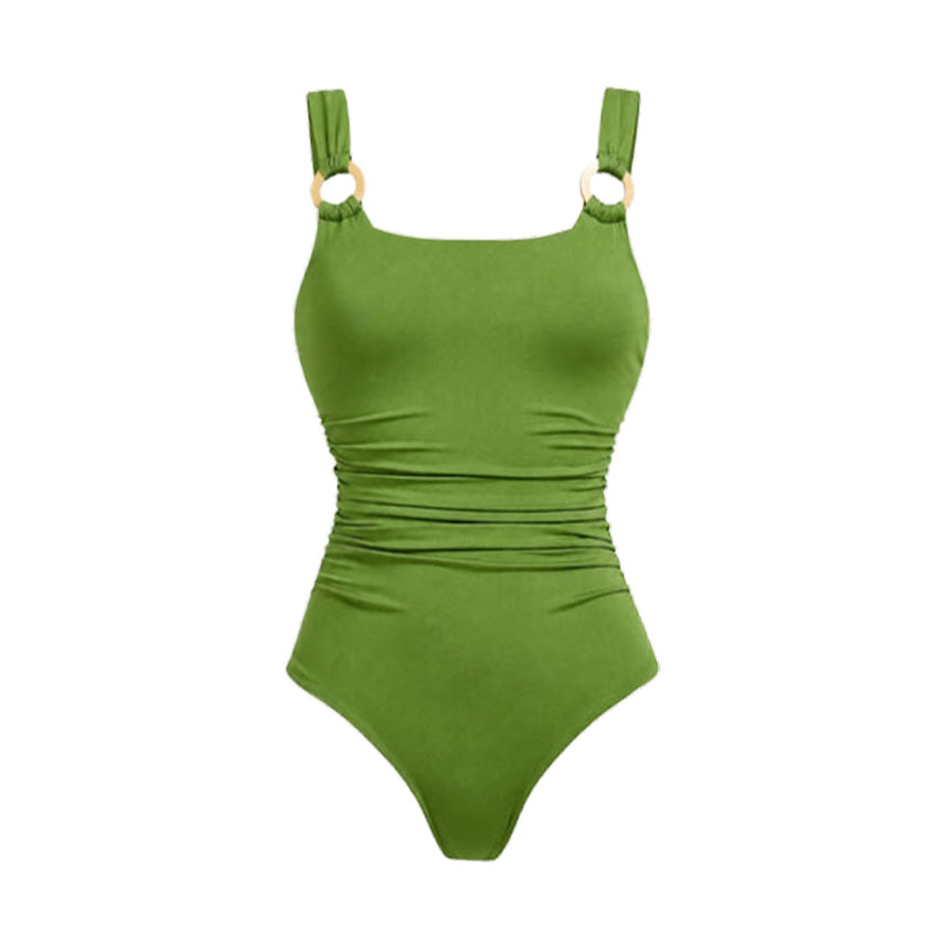 Sling Solid Color Swimsuit Set(s)