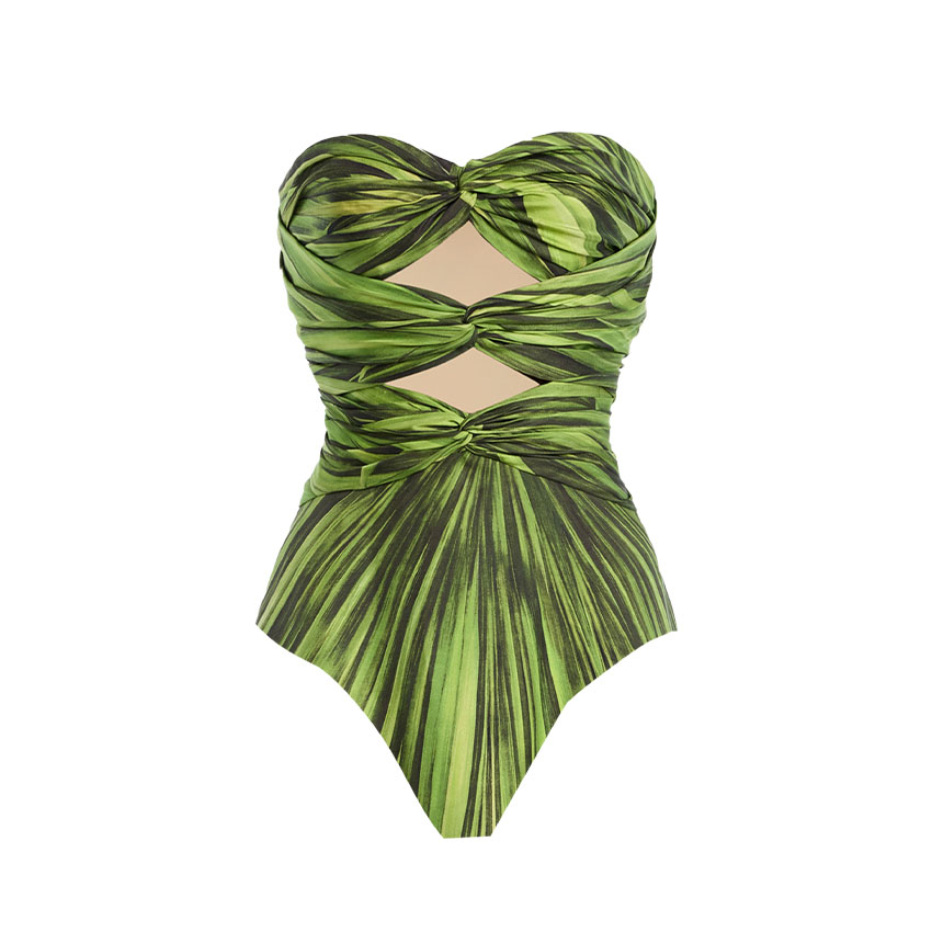 Bandeau Jungle Print Swimsuit Set(s)