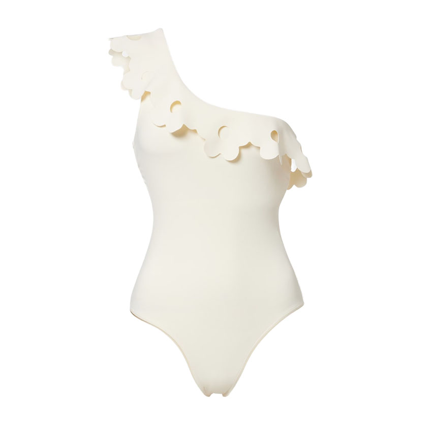 One Shoulder Solid Color Swimsuit Set(s)