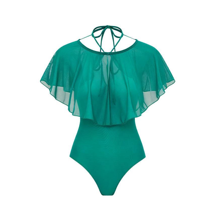 Halter Solid Color Swimsuit Set(s)