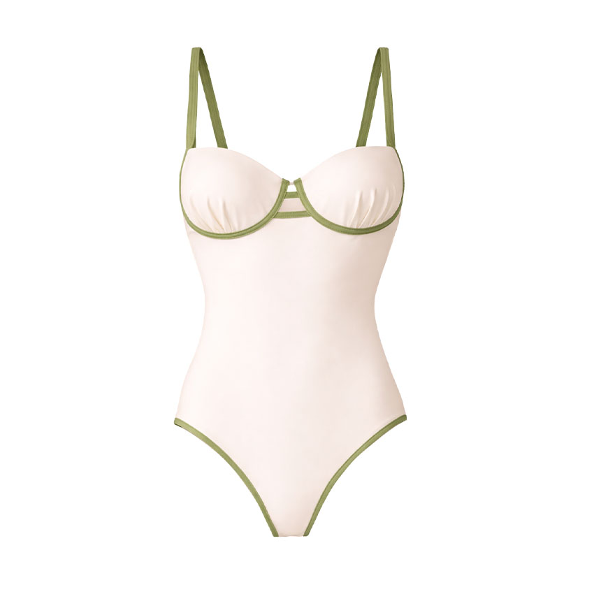 Color Block Laser Cutting Flower Hollow Swimsuit Set(s)