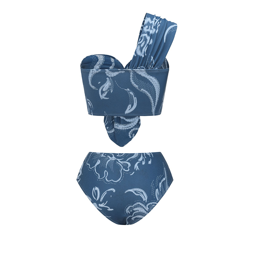 One Shoulder Printed Swimsuit Set(s)