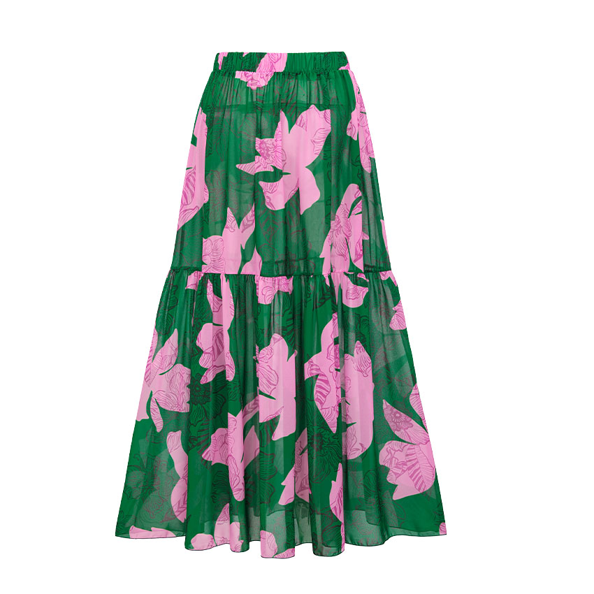 Zipper Printed Long Sleeve Rashguard Swimsuit Set(s)