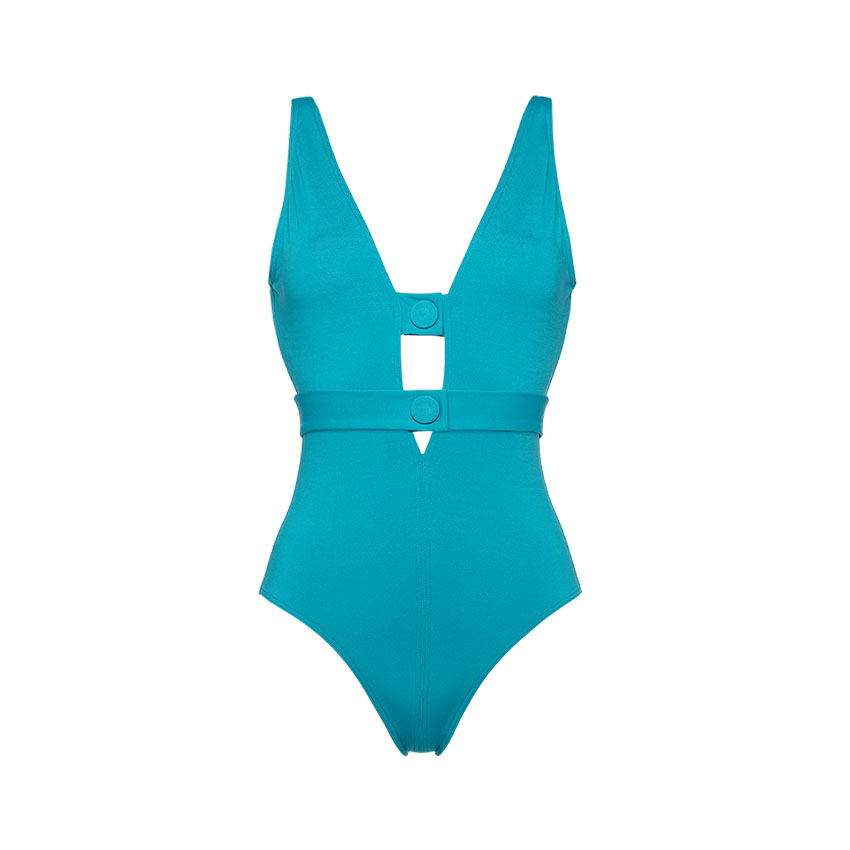 Cutout Solid Color Swimsuit Set(s)