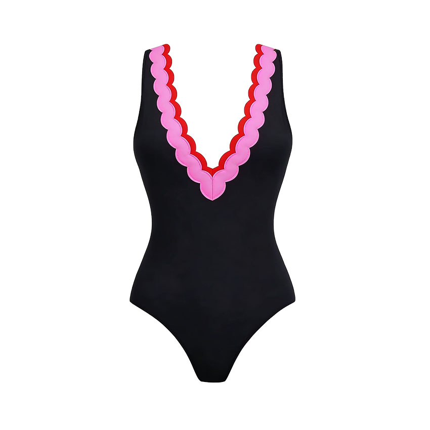 Lace Color Block Swimsuit Set(s)