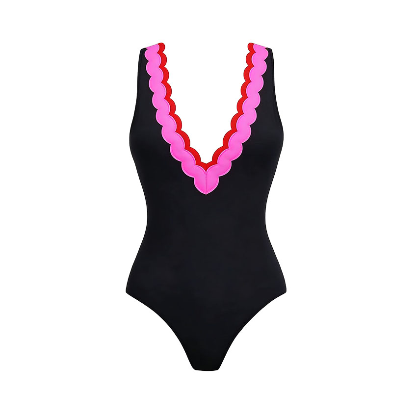 Lace Color Block Swimsuit Set(s)