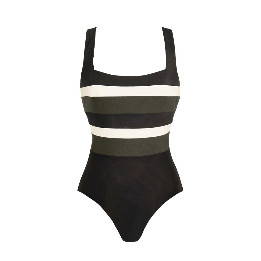 Bandeau Color Block Swimsuit Set(s)