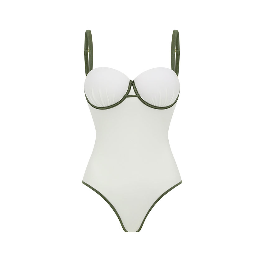 Color Block Laser Cutting Flower Hollow Swimsuit Set(s)