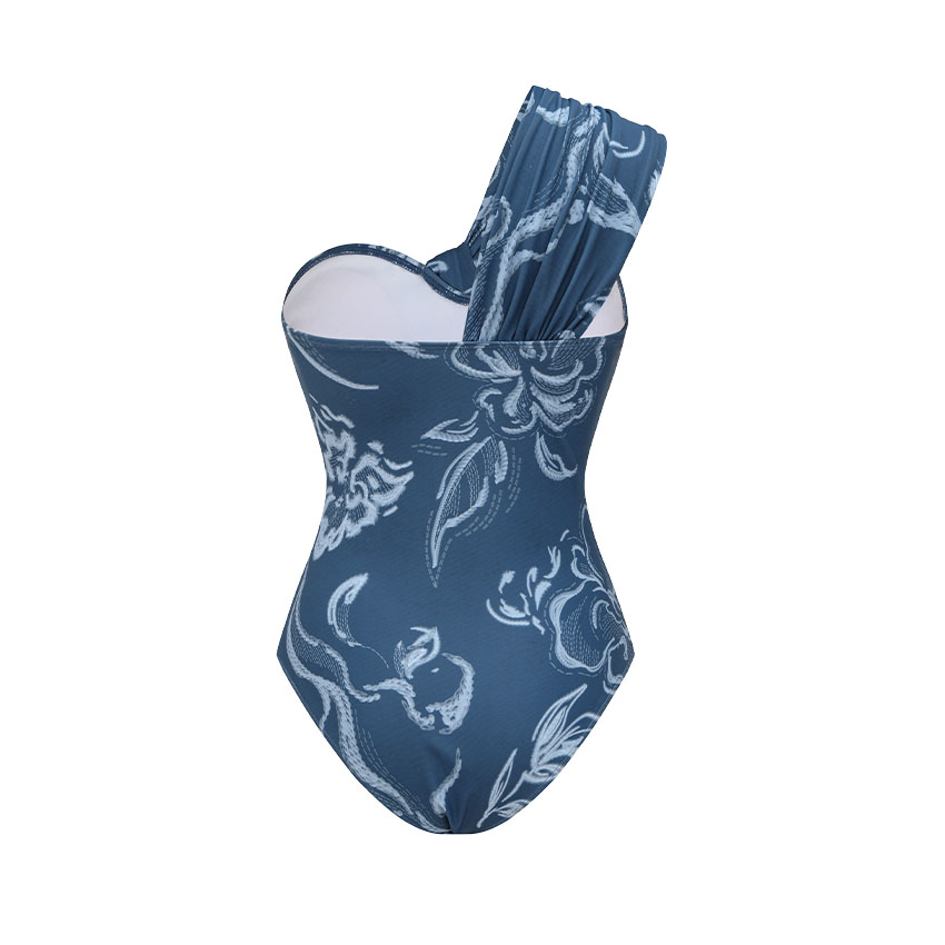 One Shoulder Printed Swimsuit Set(s)