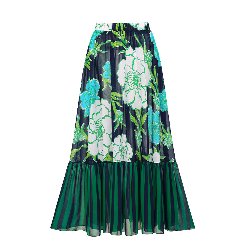 Netted Lantern Blossom Print Swimsuit Set(s)