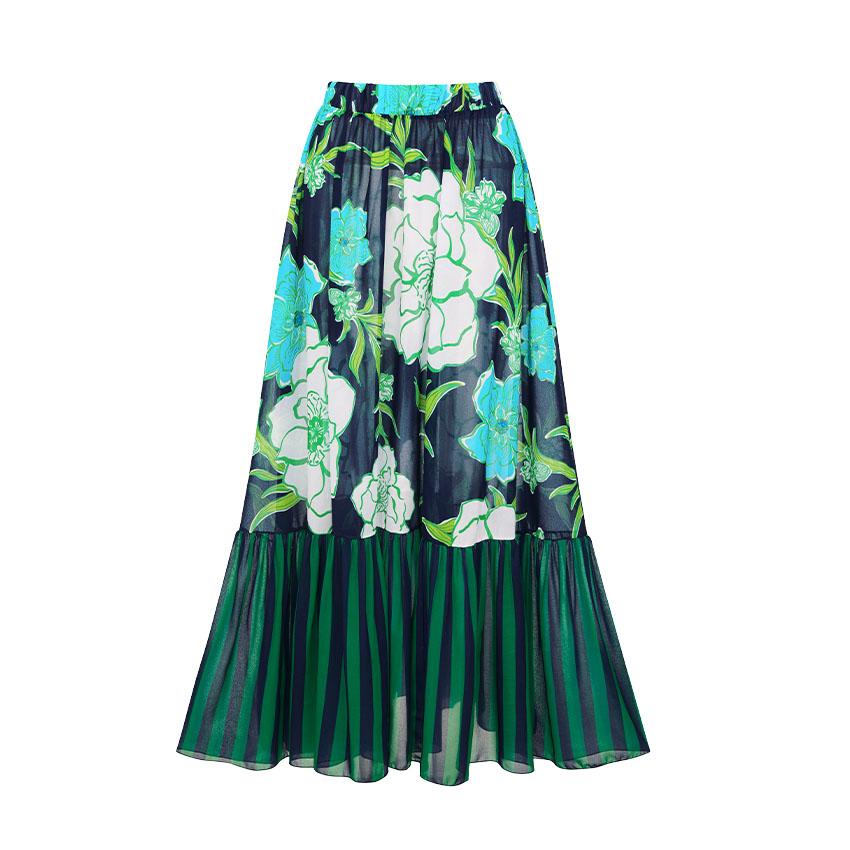 Netted Lantern Blossom Print Swimsuit Set(s)