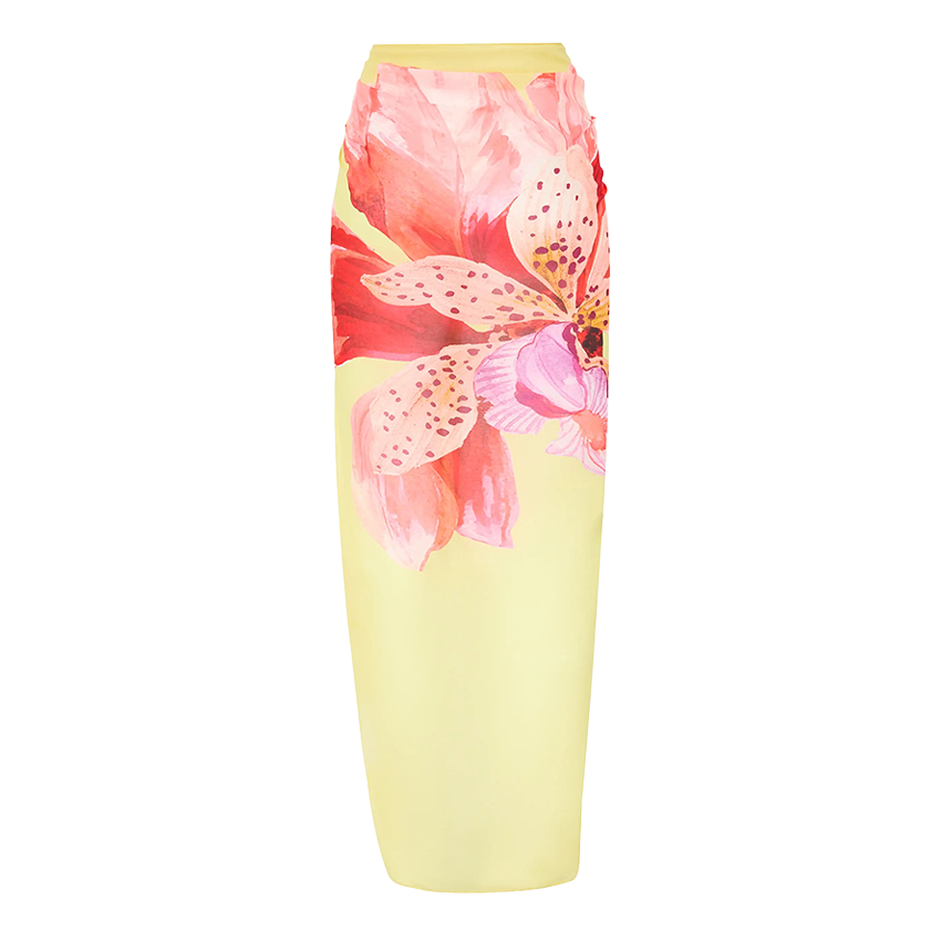 Yellow Lily Print Swimsuit set(s)