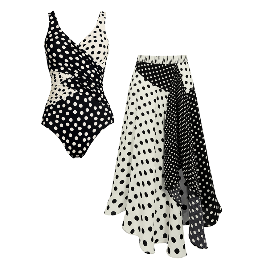 Black & Whiete Print Swimsuit set(s)