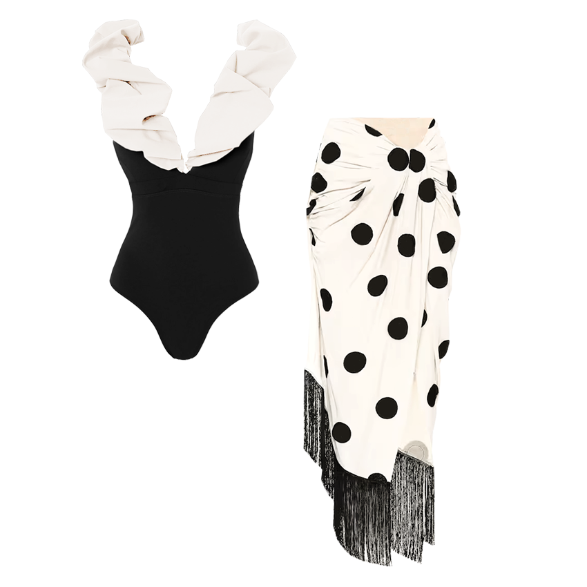 [Copy]White 3D Flowers Swimsuit Set(s)