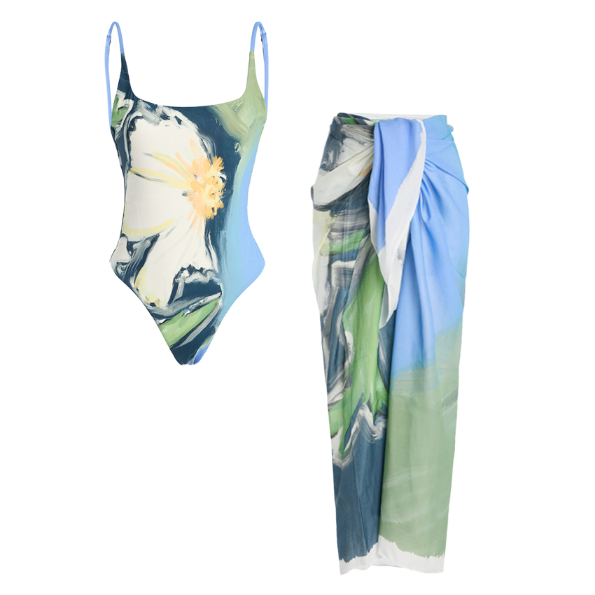 Magnolia Print Swimsuit Set(s)