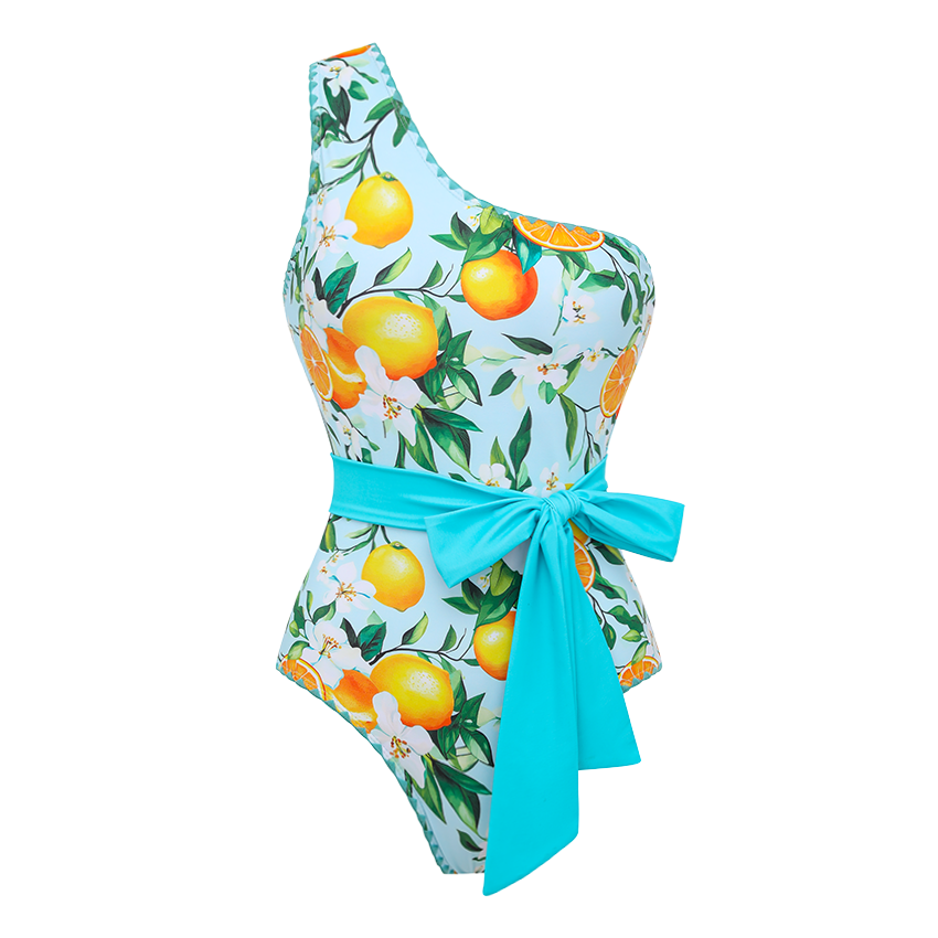 [Copy]Hollow out Peony Print Swimsuit Set(s)