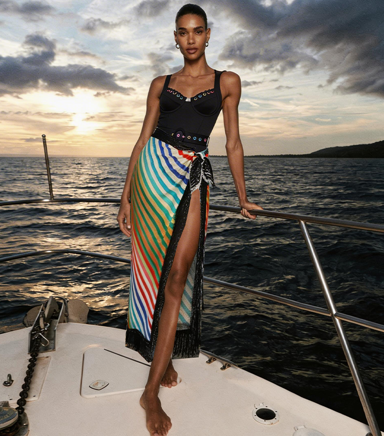 BlackStrap Embellishment Swimsuit Set(s)