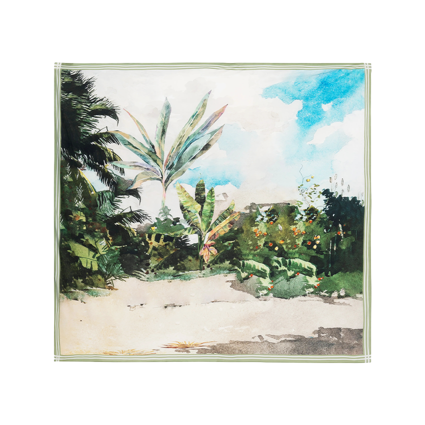 Beach Scenery Print Swimsuit set(s)