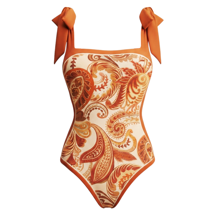 [Copy]Adjustable Shoulder Strap Floral Print Swimsuit Set(s)