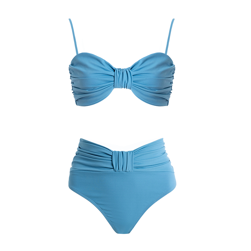 Detachable Shoulder Strap Bikini Swimsuit Set(s)