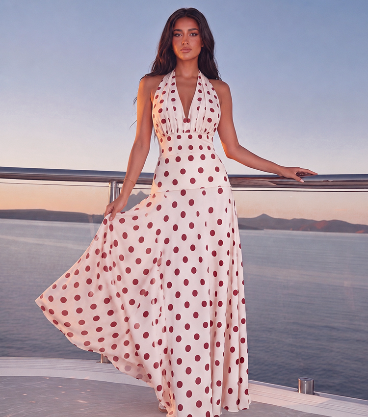 Red Polka Halter Swimsuit Set(s)