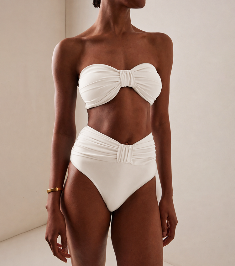 Detachable Shoulder Strap Bikini Swimsuit Set(s)