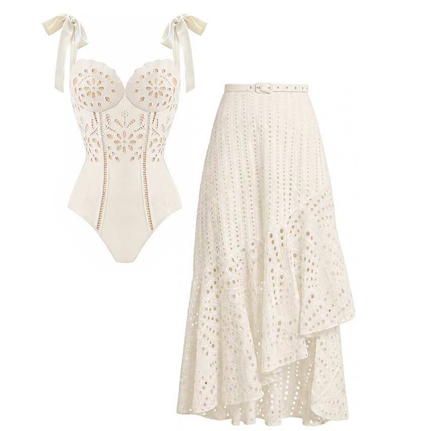 [Copy]Seville Tiles Printed Swimsuit Set(s)